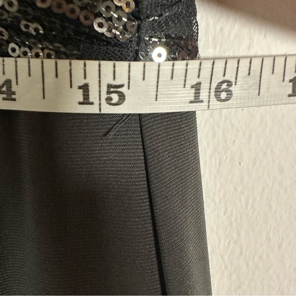 NWT $220 Lauren Ralph Lauren Evening Sequined Mesh Bodice Dress Size 12 - Picture 10 of 11